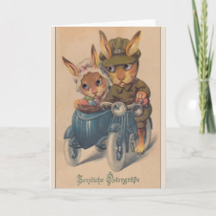 Cartes Pour Fêtes Annuelles Vintage German Easter Card. Joyeux Noël de Pâques