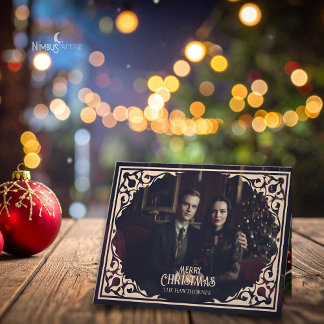 Cartes Pour Fêtes Annuelles Vintage Gothic Folded Holiday Card