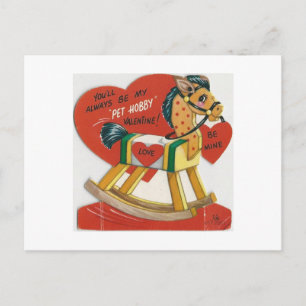 Cartes Pour Fêtes Annuelles Vintage Hobby Horse Valentine