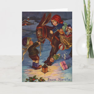 Cartes Pour Fêtes Annuelles Vintage Italian