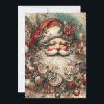 Cartes Pour Fêtes Annuelles Vintage Jolly Santa Claus face présente<br><div class="desc">Elégante carte de voeux de Noël vintage avec un gros tableau d'un joyeux Père Noël montrant son visage et sa grande barbe moelleuse. Personnalisé au dos avec votre message et votre nom. Contactez-moi pour obtenir de l'aide sur votre personnalisation ou pour demander des produits Zazzle correspondants ou coordonnés supplémentaires.</div>