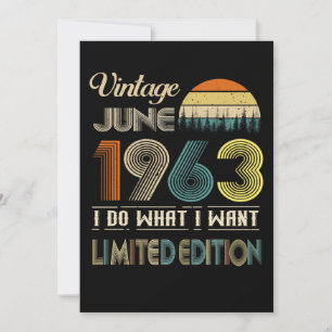 Cartes Pour Fêtes Annuelles Vintage juin 1963 Ce que je veux édition limitée
