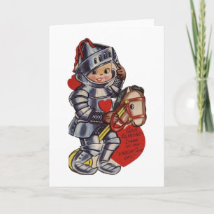 Cartes Pour Fêtes Annuelles Vintage Knight Valentine