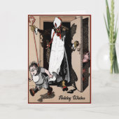 Cartes Pour Fêtes Annuelles Vintage Krampus Vacances (Devant)