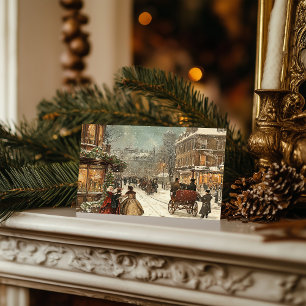Cartes Pour Fêtes Annuelles Vintage London Winter Classic