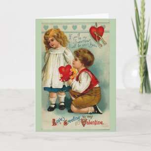 Cartes Pour Fêtes Annuelles Vintage - My Heart is All Yours, Valentine