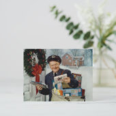 Cartes Pour Fêtes Annuelles Vintage : Noël - (Debout devant)