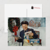 Cartes Pour Fêtes Annuelles Vintage : Noël - (Devant / Derrière)