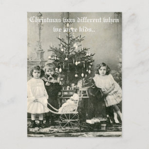 Cartes Pour Fêtes Annuelles Vintage "Noël était différent" drôle photo