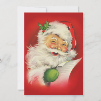 Cartes Pour Fêtes Annuelles Vintage Noël Père Noël