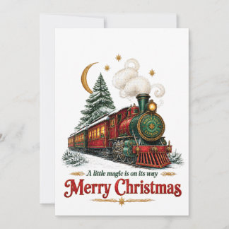 Cartes Pour Fêtes Annuelles Vintage North Pole Express Christmas Greeting Card