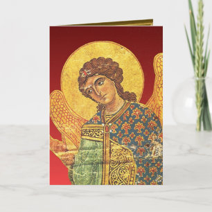 Cartes Pour Fêtes Annuelles Vintage Orthodox ikon