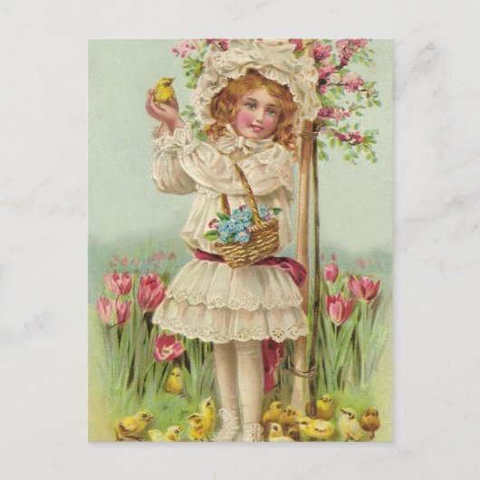 Cartes Pour Fêtes Annuelles Vintage Pâques (Devant)