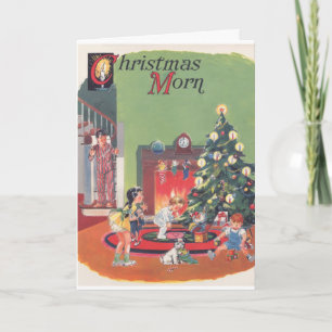 Cartes Pour Fêtes Annuelles Vintage Retro Christmas Greeting Card