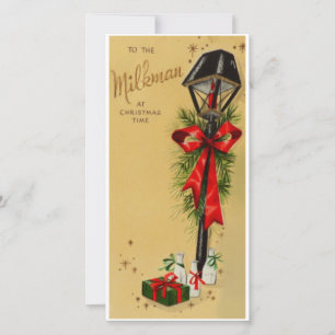 Cartes Pour Fêtes Annuelles Vintage Retro Christmas milkman