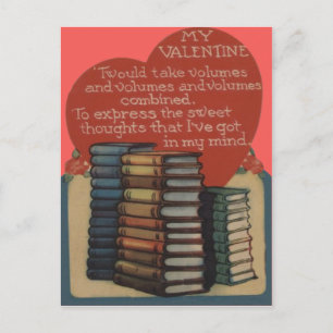 Cartes Pour Fêtes Annuelles Vintage Retro Réserver Lovers Valentine Card