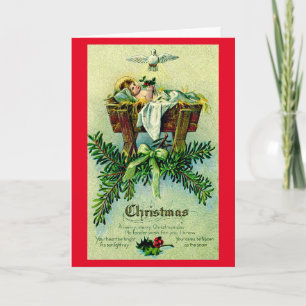 Cartes Pour Fêtes Annuelles Vintage Saint-Enfant Jésus