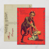 Cartes Pour Fêtes Annuelles Vintage Salut (Devant / Derrière)