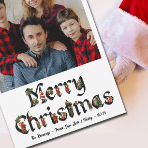 Cartes Pour Fêtes Annuelles Vintage Santas Joyeux Noël Une photo