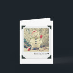 Cartes Pour Fêtes Annuelles Vintage Snowman<br><div class="desc">Photographie par *ME* © 2013 Hilary Walker</div>