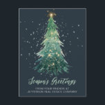 Cartes Pour Fêtes Annuelles Vintage Sparkling Christmas Tree Entreprise<br><div class="desc">Carte vintage Sparkling Christmas Tree Company Business Holiday Card</div>