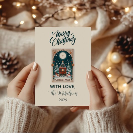 Cartes Pour Fêtes Annuelles Vintage Tarot Christmas