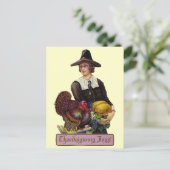 Cartes Pour Fêtes Annuelles Vintage Thanksgiving Joy (Debout devant)