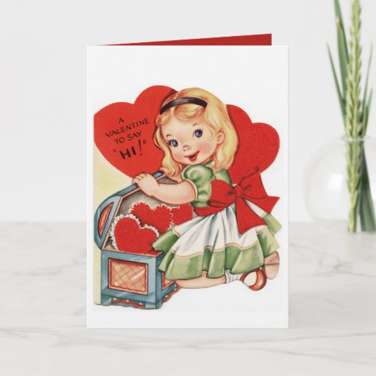 Cartes Pour Fêtes Annuelles Vintage Valentine (Devant)