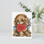 Cartes Pour Fêtes Annuelles Vintage Valentine Cocker Spaniel (Debout devant)