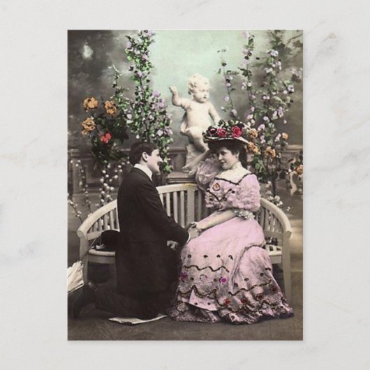 Cartes Pour Fêtes Annuelles Vintage Valentine Date (Devant)