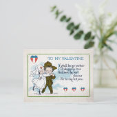 CARTES POUR FÊTES ANNUELLES VINTAGE VALENTINE DAY (Debout devant)