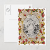 CARTES POUR FÊTES ANNUELLES VINTAGE VALENTINE DAY (Devant / Derrière)