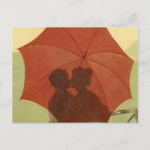 Cartes Pour Fêtes Annuelles Vintage Valentine Kiss !