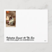 Cartes Pour Fêtes Annuelles Vintage Valentine Sunset (Dos)