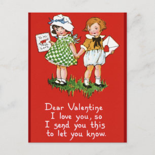 Cartes Pour Fêtes Annuelles Vintage Valentine's for Kids
