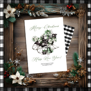 Cartes Pour Fêtes Annuelles Vintages Paquets de serpents verts et noirs Noël