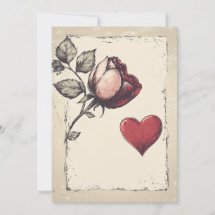 Cartes Pour Fêtes Annuelles Vintgae Saint-Valentin 