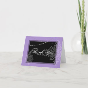 Cartes Pour Fêtes Annuelles Violet et noir