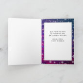 Cartes Pour Fêtes Annuelles Violet rose Russe Flocon de neige en bois de Noël  (Intérieur)