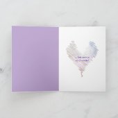 Cartes Pour Fêtes Annuelles Violet Valentine Romance (Intérieur)