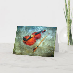 Cartes Pour Fêtes Annuelles Violon de Noël