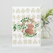 Cartes Pour Fêtes Annuelles Violon Saint-Patrick  (Debout devant)