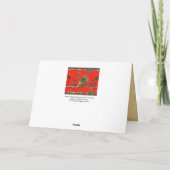 Cartes Pour Fêtes Annuelles Violoniste Lion, Hare (Dos)