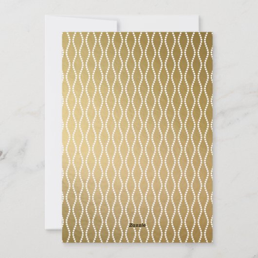 Cartes Pour Fêtes Annuelles Vis Chauds Gold Script Vacances photo verticale (Dos)