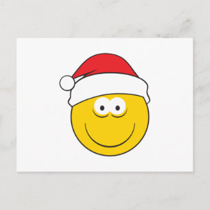 Cartes Pour Fêtes Annuelles Visage de Santa Hat
