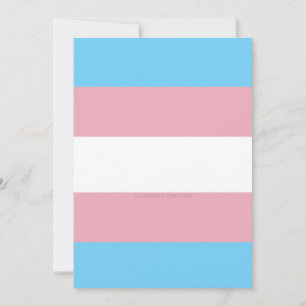 Cartes Pour Fêtes Annuelles Visibilité du drapeau de fierté transgenre de Slip