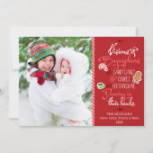 Cartes Pour Fêtes Annuelles Visions de Noël de prunes de sucre (Devant)