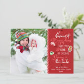 Cartes Pour Fêtes Annuelles Visions de Noël de prunes de sucre (Debout devant)