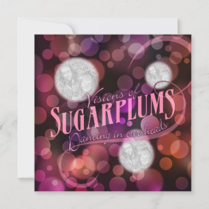 Cartes Pour Fêtes Annuelles Visions des vacances de photo de prunes confites