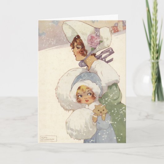 Cartes Pour Fêtes Annuelles Visite de Noël par Agnes Richardson (Devant)